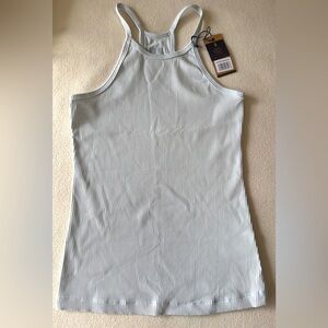 NEW Nobull High Neck Ribbed Tank Top Grey Size Small S